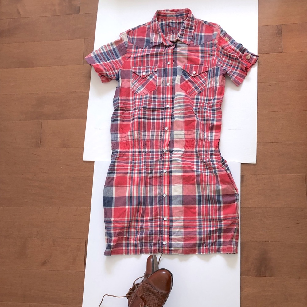 A.P.C. Madras plaid dress